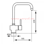 Vòi Rửa Chén Inox Carysil I-2451